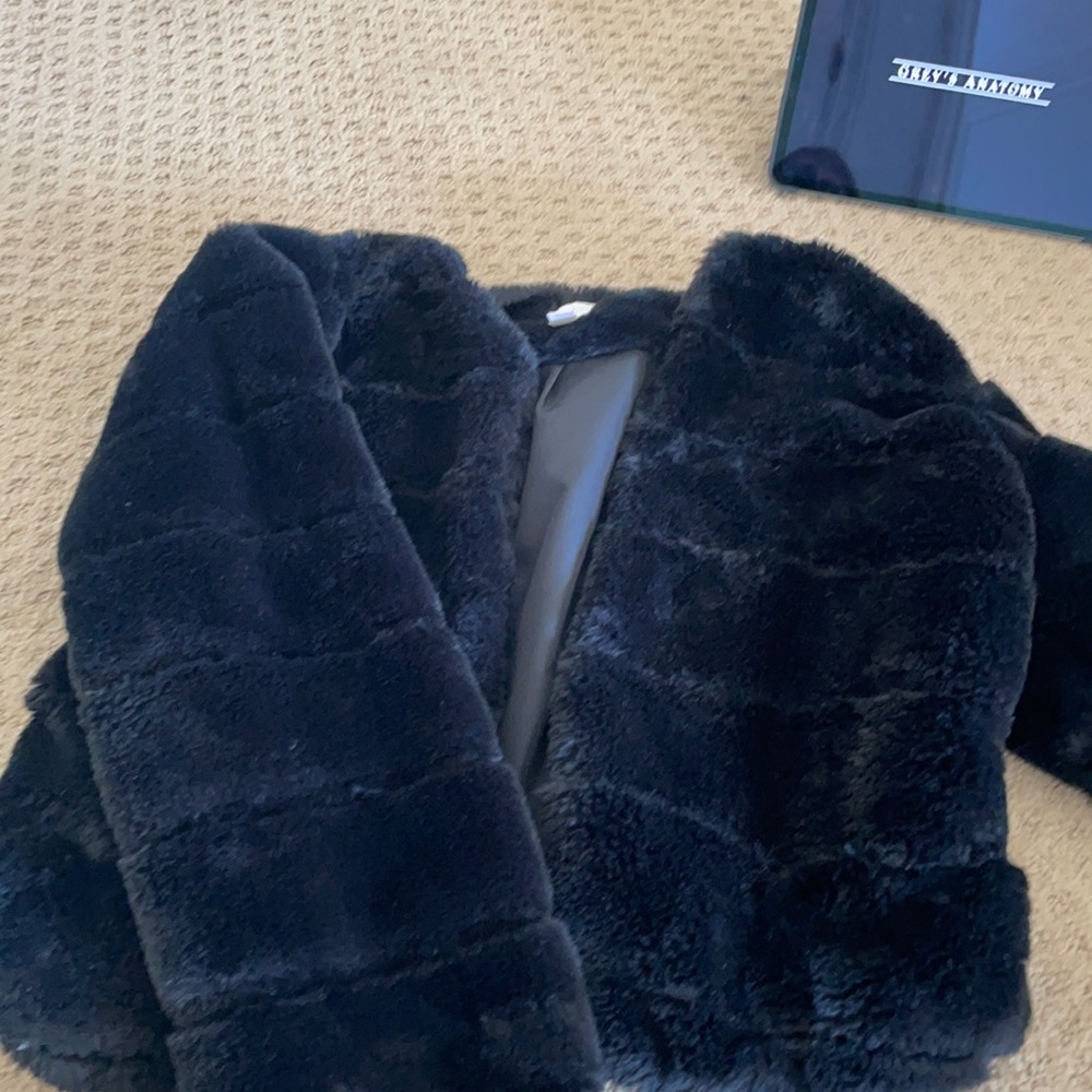 Black Furry Coat